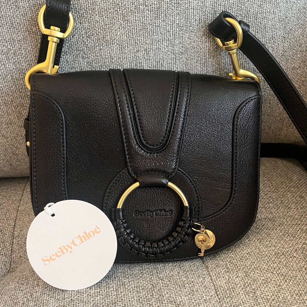 See By Chloe Black Leather Crossbody Bag